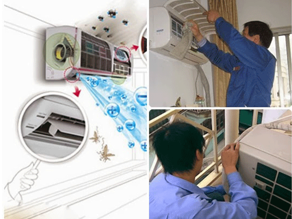 Vệ sinh điều hòa đức hòa long an
