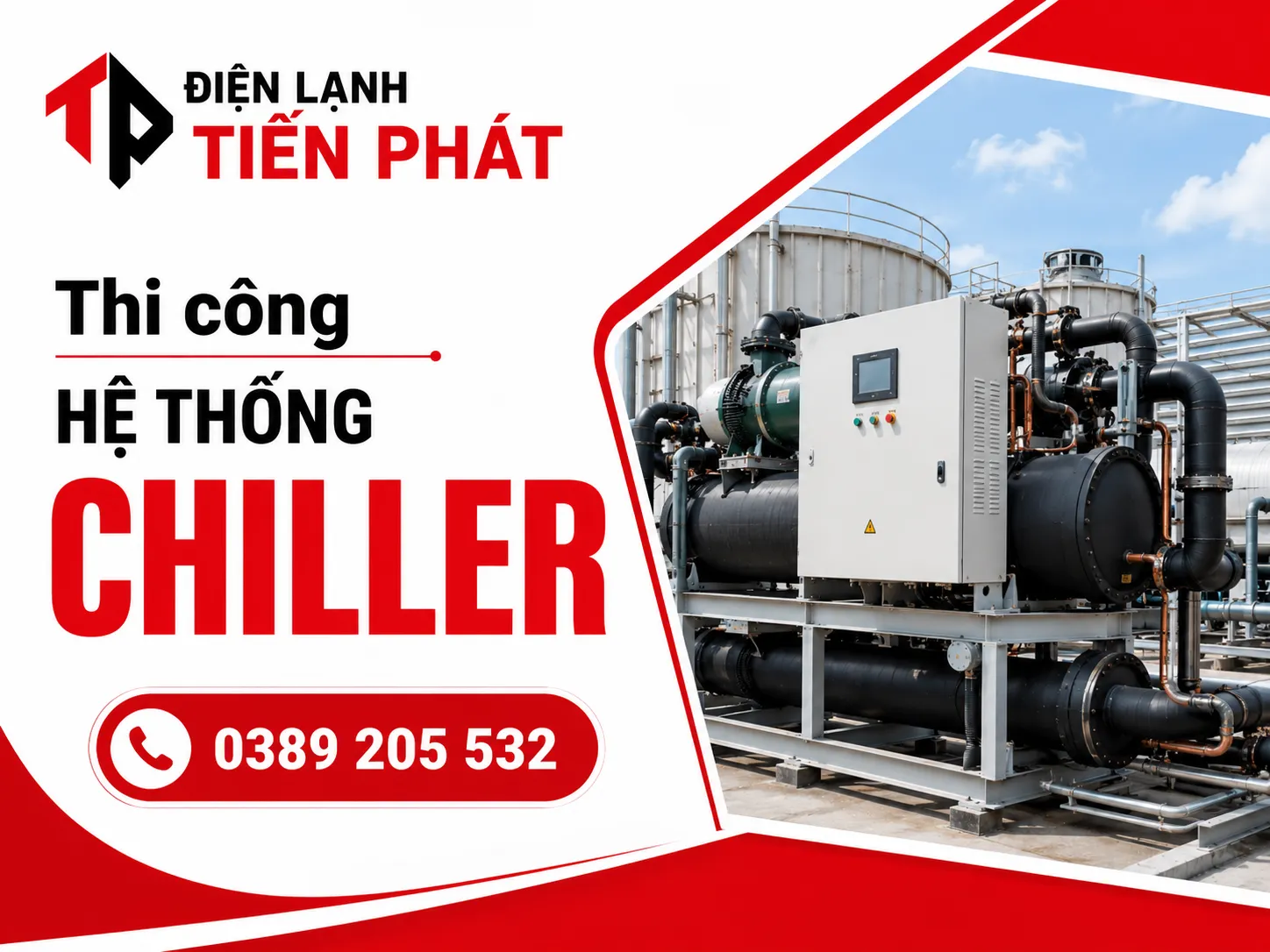 thi công hệ thống chiller