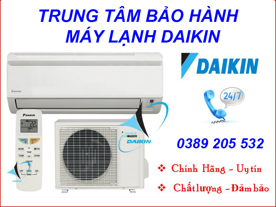 bảo hành máy lạnh daikin bình dương